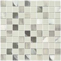 Мозаика стеклянная Titan Silver 318*318 мм